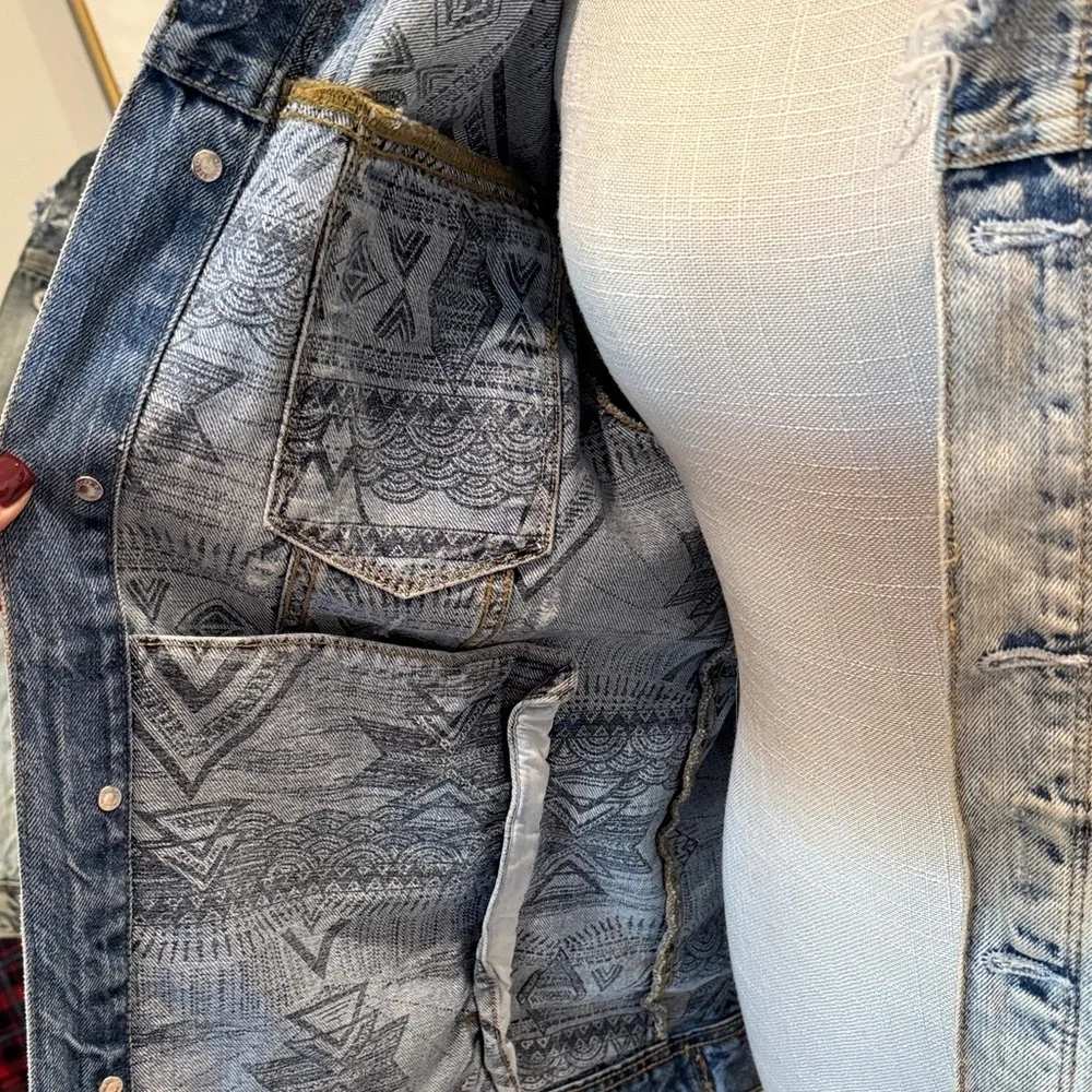 H&M Faded Blue Jean Jacket-Coachella Collection